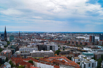 Blick von St. Michaelis über Hamburg