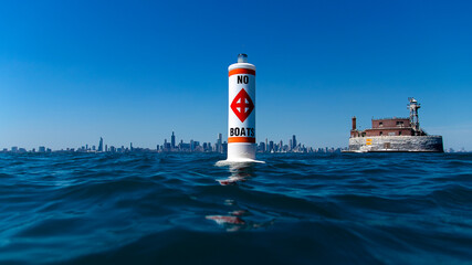 lighthouse in the sea