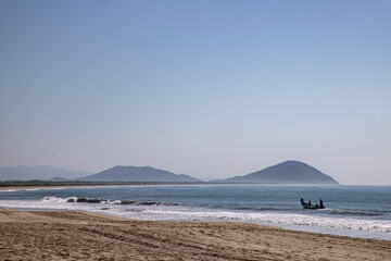 Parque Nacional Lagunas de Chacahua, Oaxaca México. 18 de enero de 2021. Residentes y turistas...