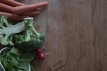 Verduras frescas. Alimentación saludable y ecológica. 
