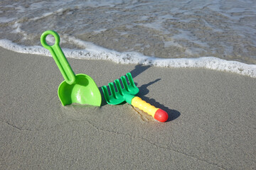 toys on the beach