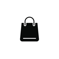 Shopping bag icon. Simple solid style for web template and app. Shop, basket, cart, store, online, purchase, buy, retail, vector illustration design on white background. EPS 10