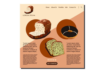 Shop Banner Design for Bakery Website