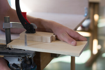 Carpenter Working With Jigsaw