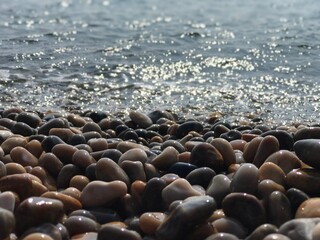 Obraz premium Pebbles and sunshine