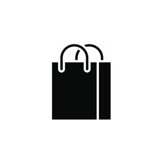 Shopping bag icon. Simple solid style for web template and app. Shop, basket, cart, store, online, purchase, buy, retail, vector illustration design on white background. EPS 10