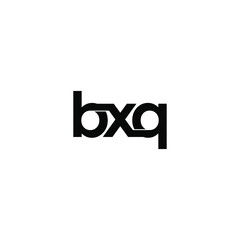 bxq letter original monogram logo design