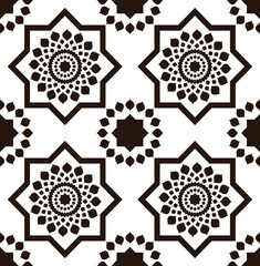 set of seamless patterns arabic beautiful 