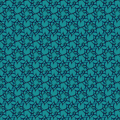 Dark green and black flower seamless pattern wallpaper eps vector format for textile fabric print card poster print