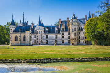 The beautiful Meillant castle in the Berry region (France). This castle part medievalpart gothic is...
