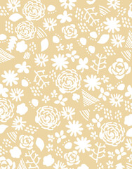 水彩風の花イラストを使った背景