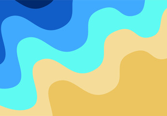 illustration of abstract shore, background