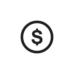 dollar icon symbol sign vector