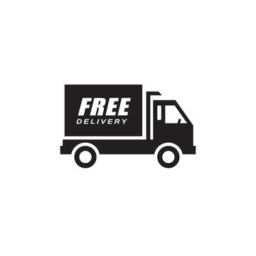 delivery truck icon symbol sign vector
