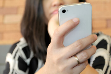 Waiting for Someone with Using Mobile Phone