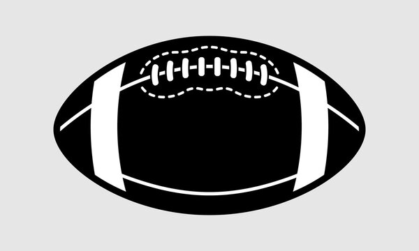 American Football. Sport Icon. Vector illustration design. Black.