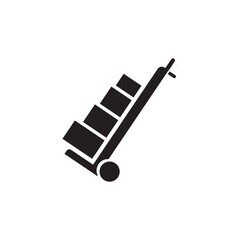 box trolley icon symbol sign vector