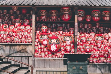 勝尾寺のダルマ（大阪府箕面市）