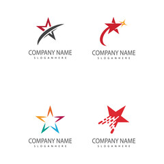 Obraz premium Set Star logo template vector icon illustration design