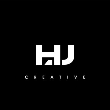 HJ Letter Initial Logo Design Template Vector Illustration