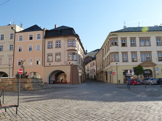 Fototapeta na wymiar Olomouc (Czech) buildings, streets and historical part of the city
