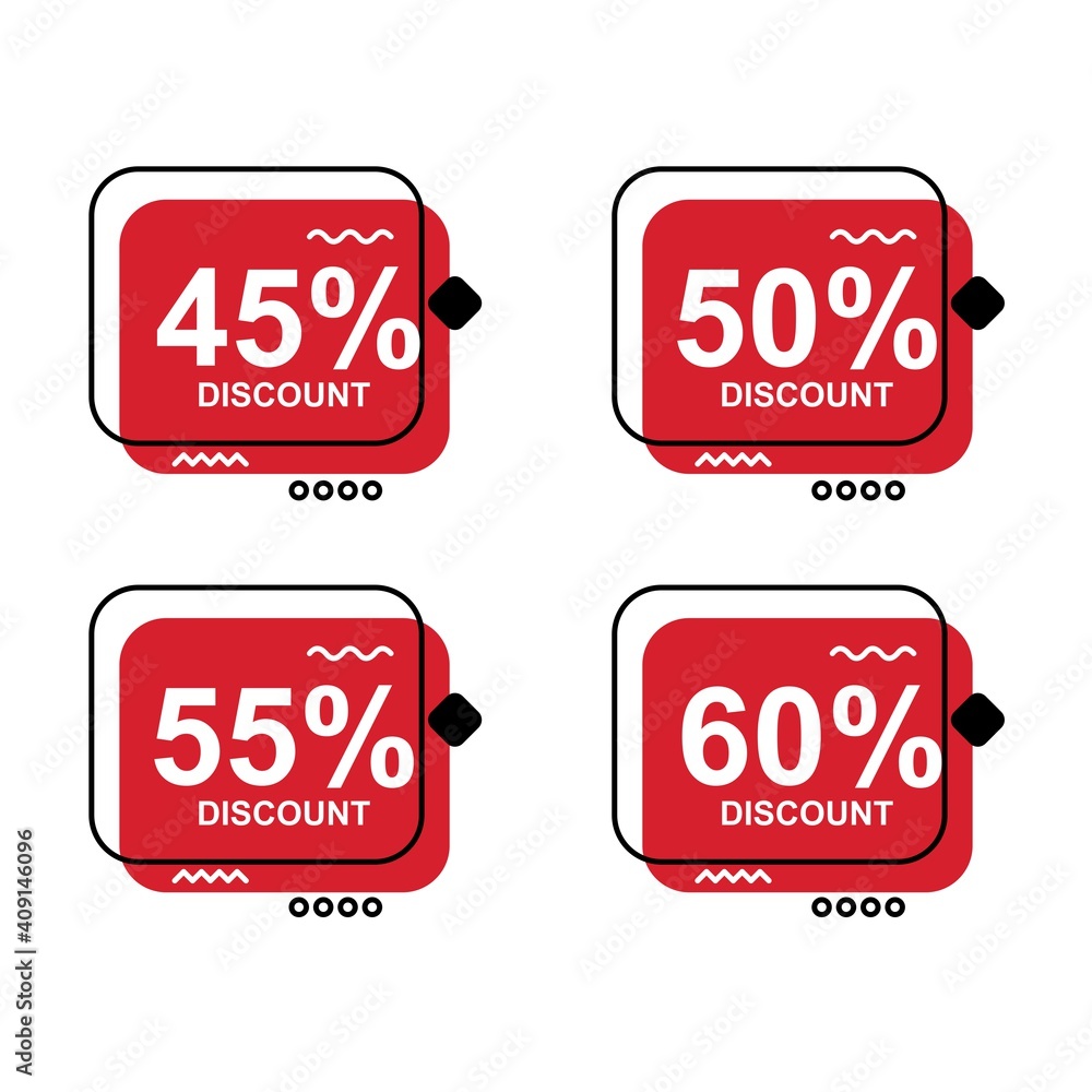 Poster creative abstract discount label design. easy to edit with vector file. can use for your creative co