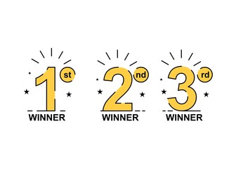 Creative winner symbol design. Easy to edit with vector file. Can use for your creative content. Especially about competition and championship.