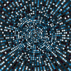 Obraz premium Abstract Blue Vortex Art Design Background