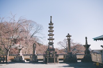 Fototapeta na wymiar 冬の勝尾寺