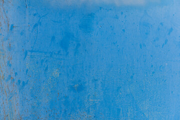 Obraz premium Plate of rusty blue metal texture with faint color corroded with age in Sofia, Bulgaria, Eastern Europe