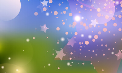 Obraz na płótnie Canvas Abstract shiny blurred lights background stock illustration