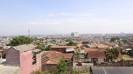 Fototapeta na wymiar City View In Bandung, September 1th 2020.