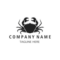 Crab vector logo icon illustration design company symbol