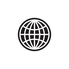 globe icon symbol sign vector