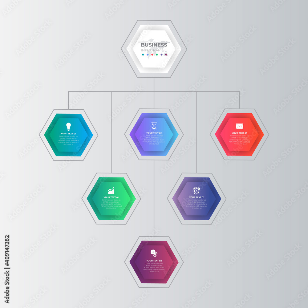 Aufkleber abstract 3d infographic template with a five steps for success. business circle template with option