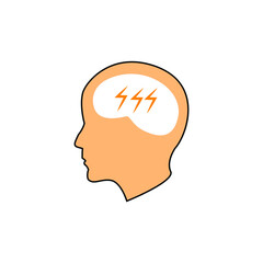 images in people's minds in a flat, isolated and trendy style. Picture background in people's mind for your website design logo, app, UI. Vector icon illustration, EPS10.