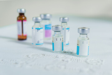 medical samples on the table