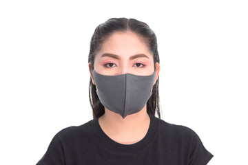 Wearing a mask to prevent germs