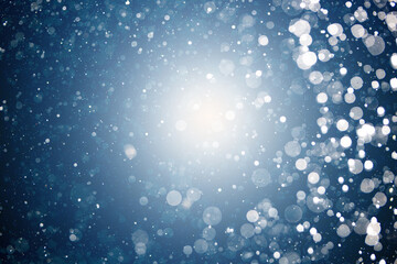 Glittering stars of black bokeh