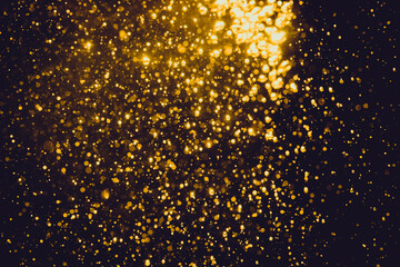 Gold abstract bokeh background