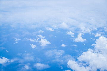 Capturing the fluffy white clouds and the blue sky
