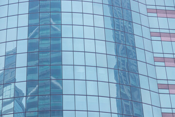Obraz premium Blue building modern business