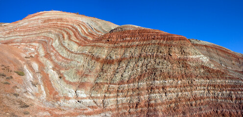 Beautiful colored mountains of Azerbaijan.