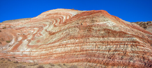 Beautiful colored mountains of Azerbaijan.