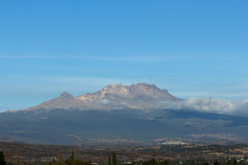 Iztaccihuatl mountain view from Puebla, Mexico