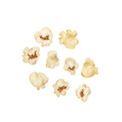 Pop corn - colored pencil style -