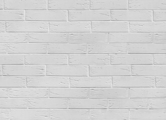 Fototapeta premium a clear example of a crooked brick, white brick abstract background, light brick with veins