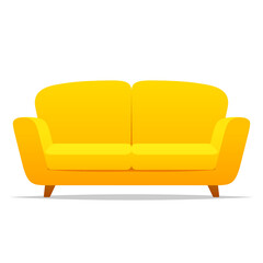 Couch sofa vector isolated illustration