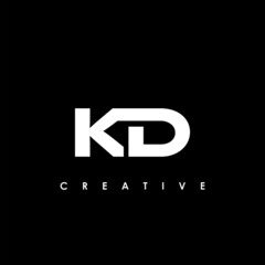 KD Letter Initial Logo Design Template Vector Illustration