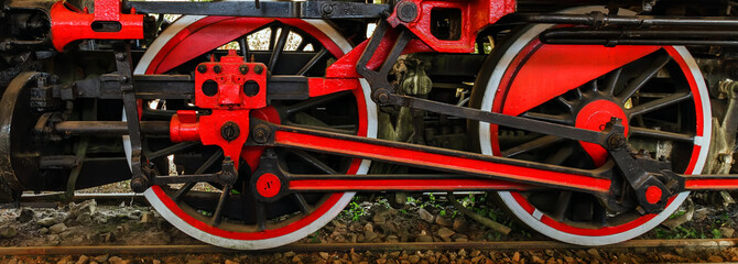 Wheels train vintage Railroad Track